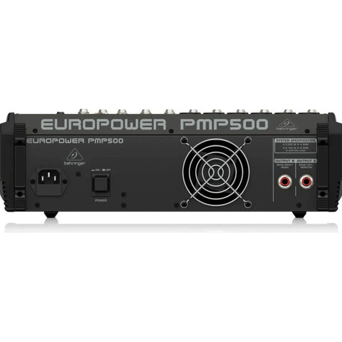 Mezcladora Consola Amplificada Behringer 6 Xlr Usb Pmp500