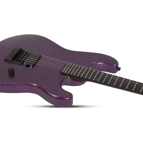 Guitarra Schecter Daniel Haniß Danskimo-6 Purple Sparkle Diestro Violeta Ébano