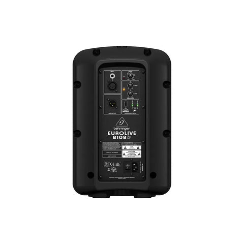 Bafle Biamplificado De 2 Vías 8 Pulgadas, Behringer B108d Color Negro