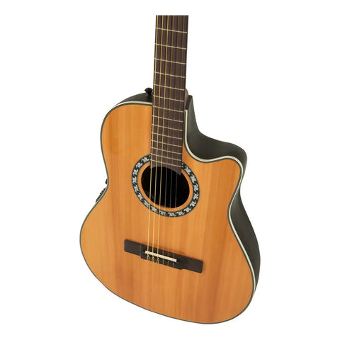 Guitarra Electroacústica Nylon Ovation 1773ax-4-g Natural Naranja Claro Diestro