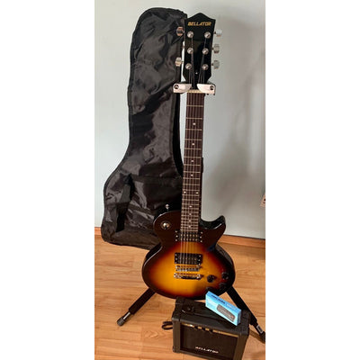 Paquete D/guitarra Eléctrica Les Paul, Bellator Egp10wlp-sby Color Sombreada Amarilla