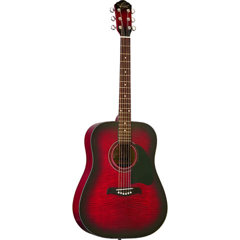Guitarra Acústica Estilo Dreadnought Oscar Schmidt Og2f Bcr Cereza Negro Diestro