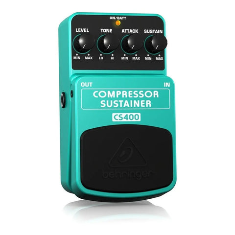 Pedal Compresor Dinámico P/ Guitarra, Behringer Cs-400 Verde Claro
