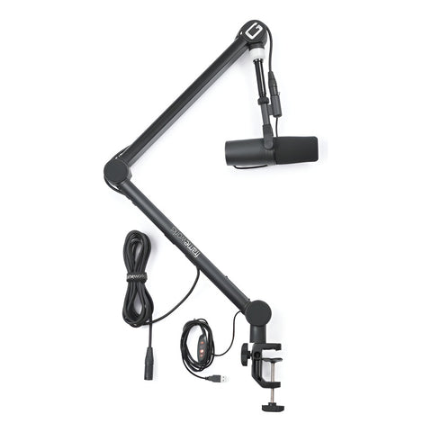 Soporte Micrófono Transmisión Frameworks Gfwmicbcbm4000 Color Negro