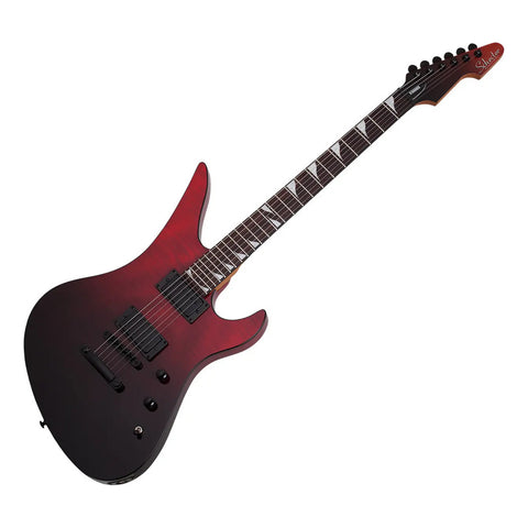 Guitarra Eléctrica Schecter Avenger Standard Blood Burst Diestro Rojo Palo De Rosa