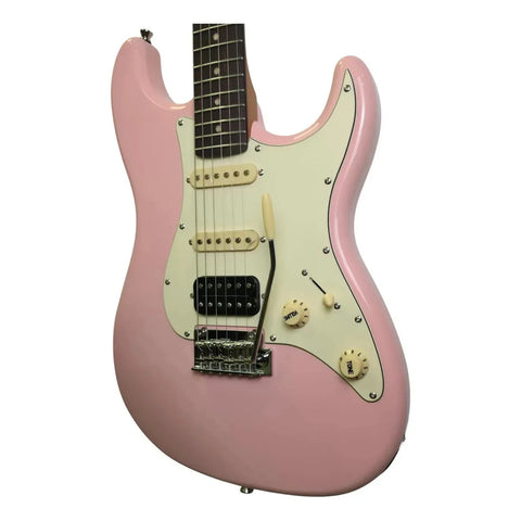 Guitarra Jet Guitars Electrica Js400 Shell Pink Diestro Palo De Rosa