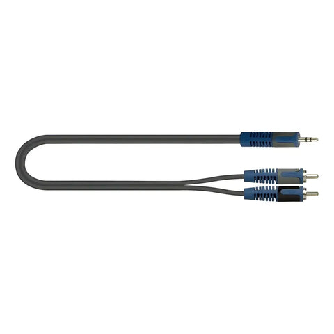 Cable Adaptador Quiklok Mini Plug 3.5mm A 2 Rca 5m Audio