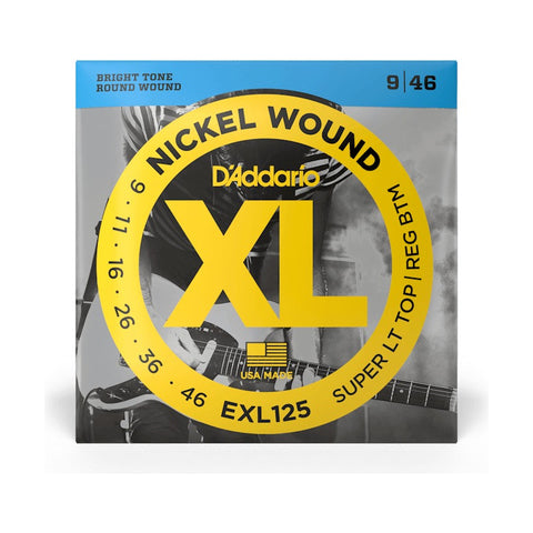 Daddario Exl125 Juego De Cuerdas P/ Guitarra Eléctrica 9-46