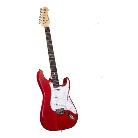 Guitarra Eléctrica Vintage Babilon Twister-rd Rojo Diestro Palo De Rosa