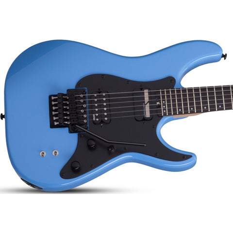 Guitarra Eléctrica Color Azul, Schecter Sun Valley Ss-fr S Diestro Riviera Blue Ébano