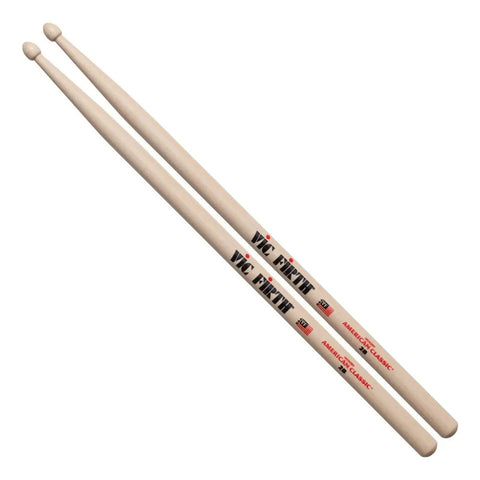 Vic Firth 2b Baquetas 16 1/4 Punta Madera Batería Percusión Color Beige