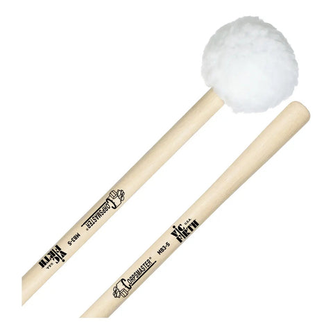 Baqueton Para Bombo Cabeza Suave Grande Vic Firth Mb3s Madera
