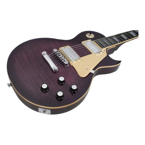 Guitarra Eléctrica 6 Cuerdas Mars Les Paul Traditional Ppl Color Morado Material Del Diapasón Palisandro Orientación De La Mano Diestro Palo De Rosa