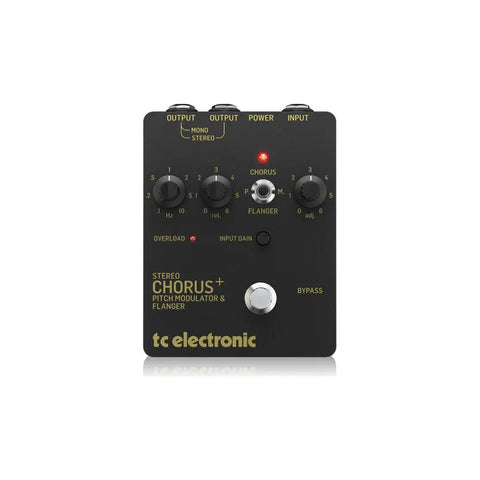 Tc Electronic Chorus Scf Gold Pedal Para Guitarra Y Contrabajo Color Negro