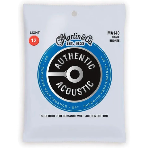 Paquete De Cuerdas Para Guitarra Acustica, Martin Ma140