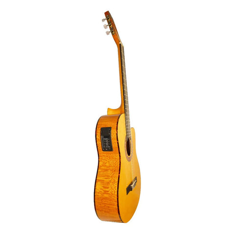 Guitarra Electroacustica Caja Clasica La Sevillana L-5ceq Amarillo