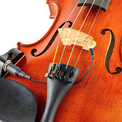 Pastilla Pasiva Kna Vv-3v Piezoeléctrico Para Violin O Viola Negro