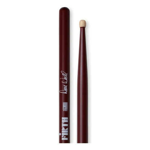Vic Firth Dave Weckl Baquetas Punta De Madera Batería Color Bordó