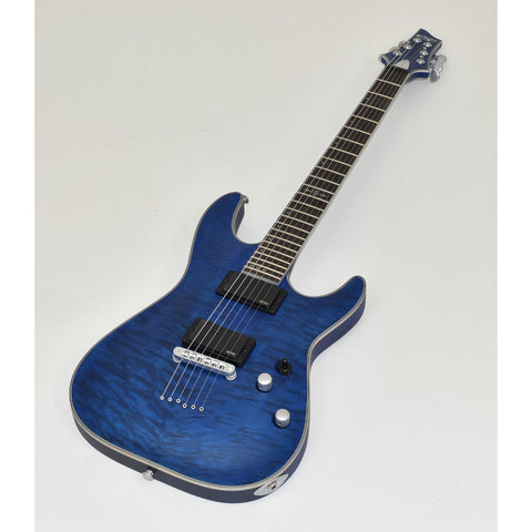 Guitarra Schecter C-1 Platinum See Thru Midnight Blue Color Azul Acero Material Del Diapasón Ébano Orientación De La Mano Diestro
