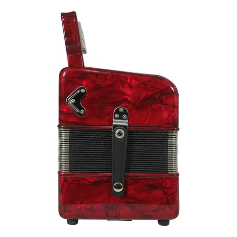 Acordeón Rojo De 31 Botones Tono De Fa Moretti Verona Fbbeb