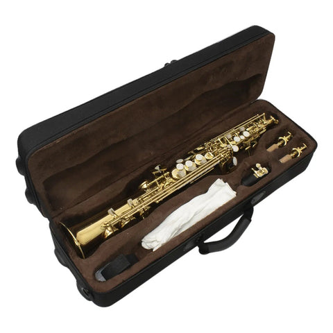 Saxofon Laqueado Soprano Recto Maxima Kfss-100g Laqueado