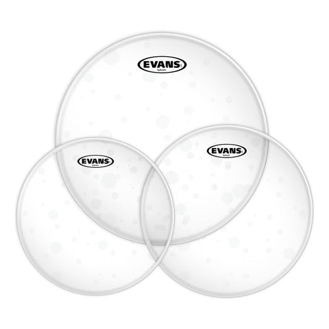 Evans Etp-hydgl-s Juego 3 Parches Para Batería 12 13 Y 16 Color Clear