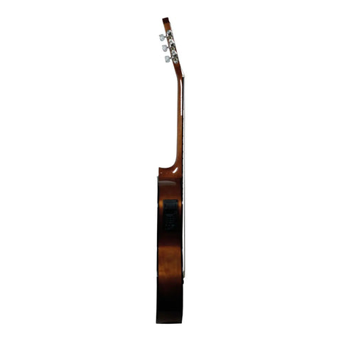 Guitarra Electroacústica Con Caja Slim La Sevillana Ua-2ceq Natural