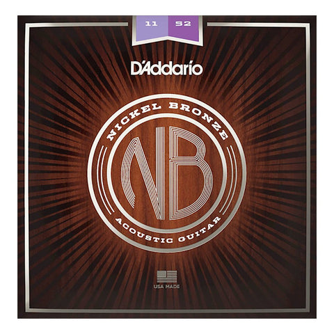 Encordadura Para Guitarra Acústica 11-52 Daddario Nb1152