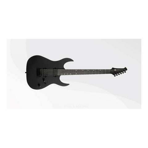 Guitarra Eléctrica 6 Cuerdas Spira Guitars S-400 Satin Black Diestro Negro