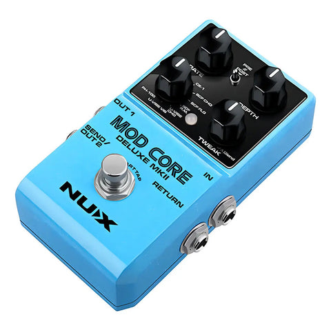 Pedal Modulación Guitarra Nux Core Deluxe Mkii Azul Claro 8 Modos Efectos