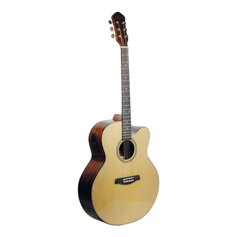 Guitarra Electroacústica Jumbo La Sevillana Ju-340ceq Nat Natural