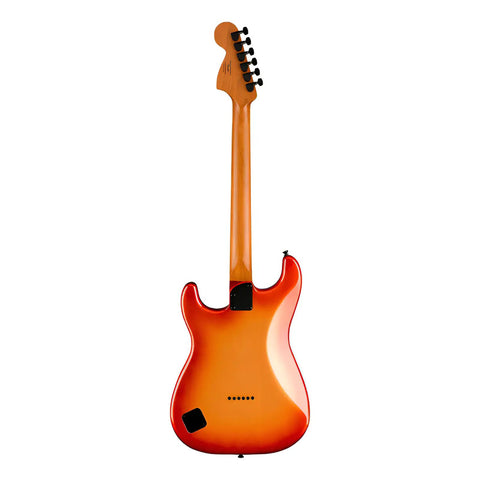 Guitarra Fender Contemporary Stratocaster Electrica Msi Color Naranja Oscuro Material Del Diapasón Laurel Orientación De La Mano Diestro