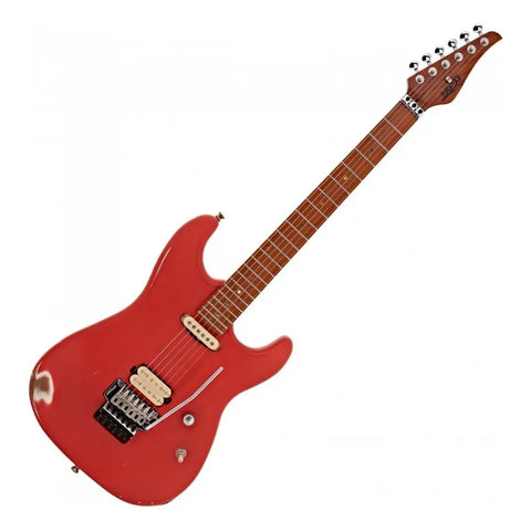 Guitarra Eléctrica Jet Guitars Js850 Relic 6 Cuerdas Maple Rojo Diestro