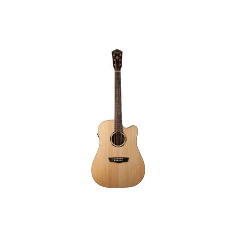 Guitarra Electroacustica Dreadnought Washburn Wld10sce Natural Diestro