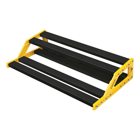 Base Rígida Mediana De 2 Niveles Para Pedal Nux Npb-m Amarillo