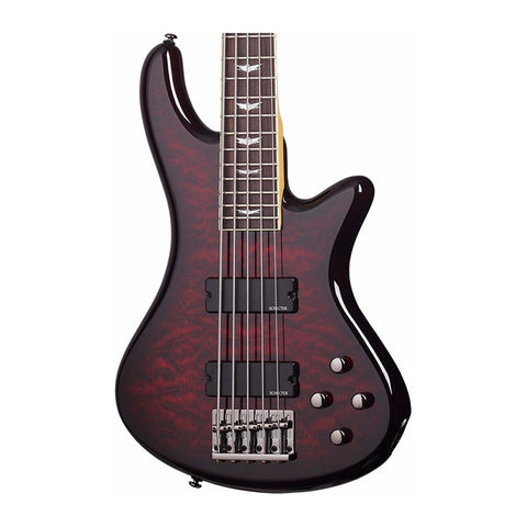 Schecter Stiletto Extreme 5 Bcr 5 Cuerdas Activo Color Rojo Orientación De La Mano Diestro