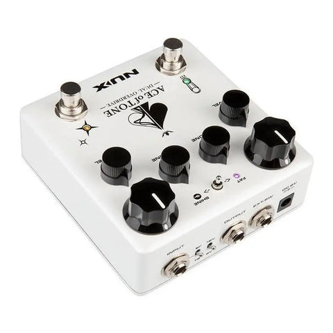 Pedal Blanco De Efecto Overdrive Nux Ndo-5 Ace Of Tone Blanco