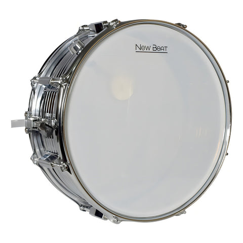New Beat Nb-sk1455bp Tarola 14 Pulgadas Funda Base Practica Color Del Casco Plateado