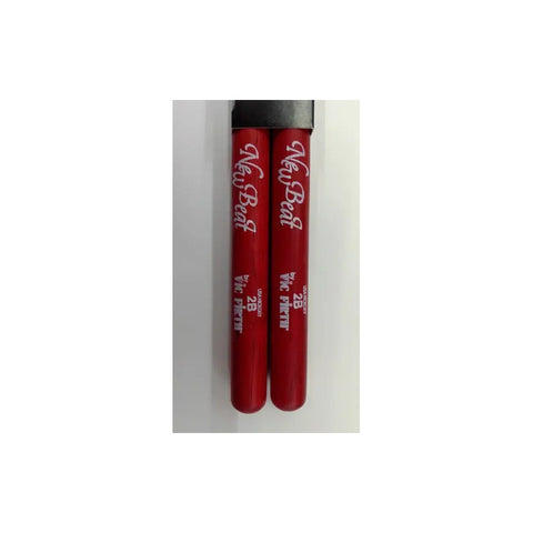 New Beat Nb-2bnr By Vic Firth Baquetas 2b Punta Nylon Rojas Color Rojo