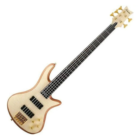 Bajo 5 Cuerdas Schecter Stiletto Custom-5 Natural Satin Diestro Crema 5