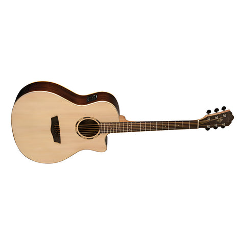 Guitarra Electroacustica Tamaño Orquesta Washburn O20sce Natural Diestro