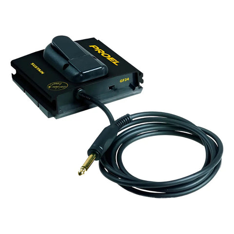 Pedal De Sustain Proel Gf-24 Para Teclado Con Cambio De Polaridad Y Cable 2m