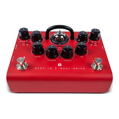 Pedal Overdrive 2 Canales Blackstar Dept. 10 Dual Drive Guitarra Eléctrica Rojo