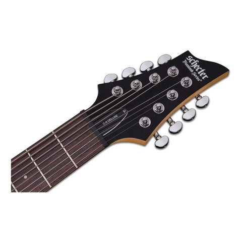 Guitarra Electrica 8 Cuerdas Negro Sat. Schecter C-8 Deluxe Diestro Black Palo De Rosa