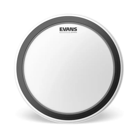 Evans Bd22emadcw Parche 22 Pulgadas Para Bombo De Batería Blanco/negro