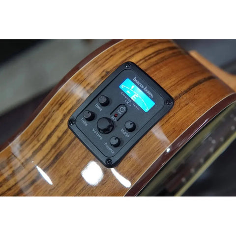 Guitarra Electroacústica Washburn Bella Tono Vite S9v Charcoal Burst Diestro Ébano