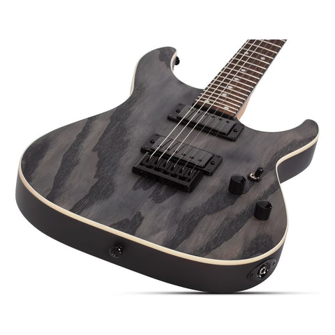 Guitarra Eléctrica Schecter C-1 Standard Charcoal Satin Diestro Gris Oscuro Maple