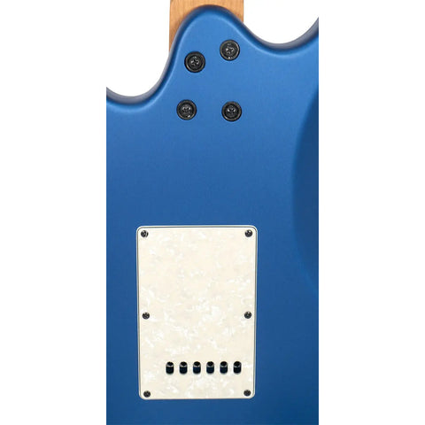 Guitarra Eléctrica Mars Modelo Metallic Finished Azul Diestro Azul Palo De Rosa
