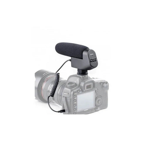 Micrófono Shotgun Condensador Unidireccional Boya By-vm600 Negro