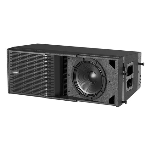 Bafle Altavoz Activo Line Array 12  Audiocenter Astra212a Negro